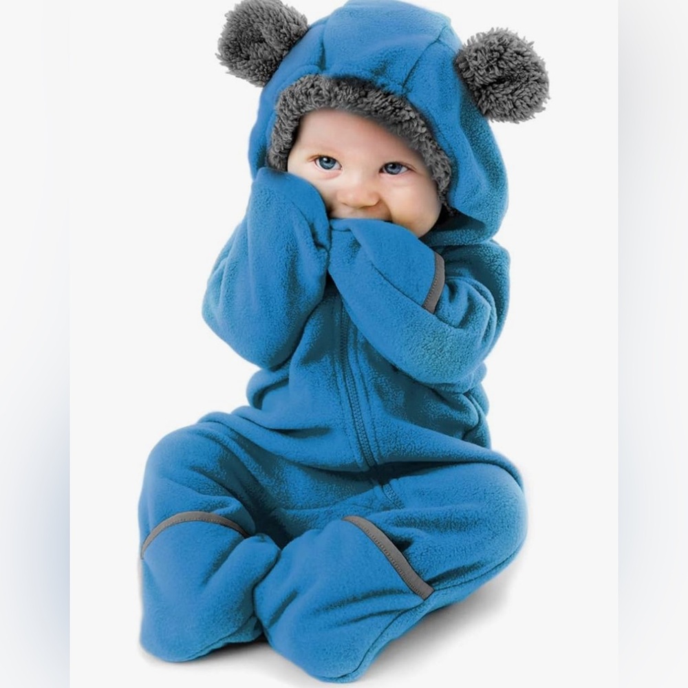 Fleece Baby Bunting Bodysuit